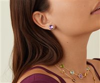 Orecchini Marco Bicego Donna Jaipur in Oro giallo Ametista OB1739-AT01 - OB1739-AT01